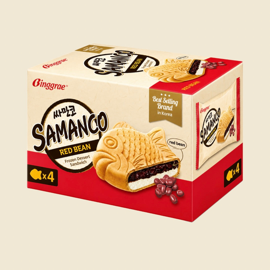 BINGGRAE Sandwich glacé Samanco x 4