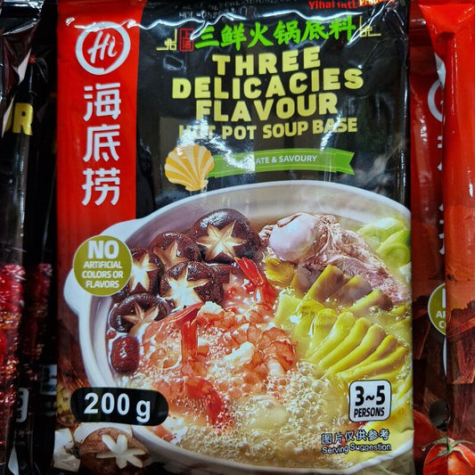 Base de fondue chinoise (trois délices)