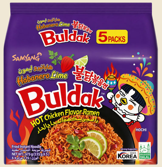 SAM YANG Buldak Nouilles poulet habanero