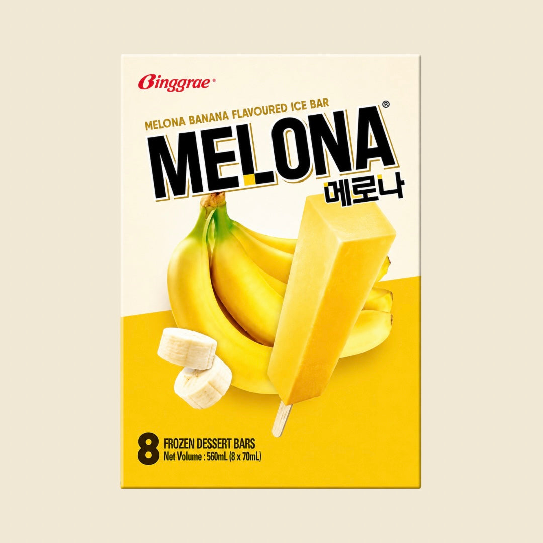 MELONA Glace banane x 8