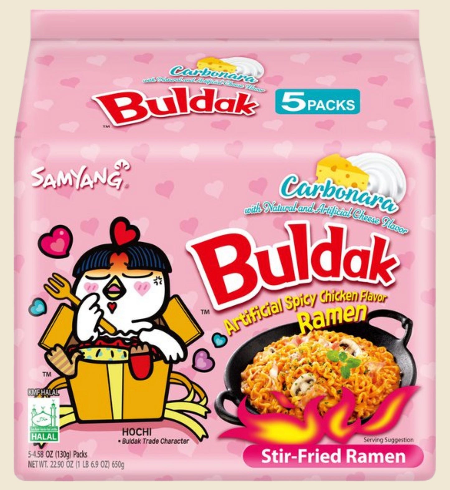 SAM YANG Buldak carbonara